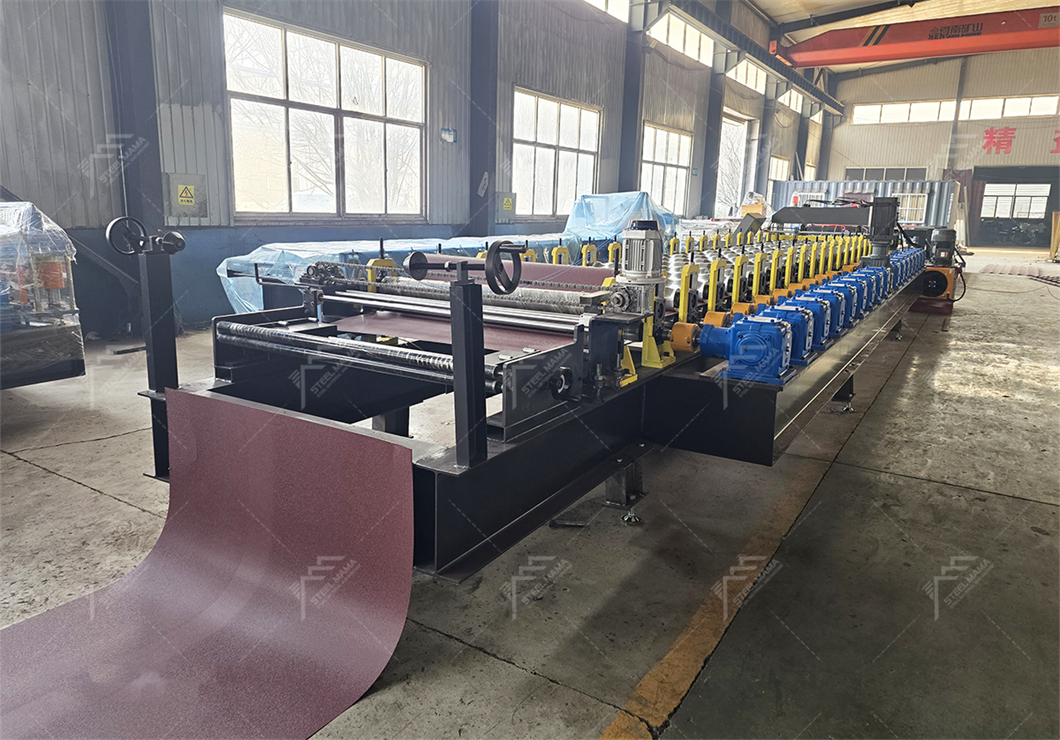 Metal tile roof sheet machine